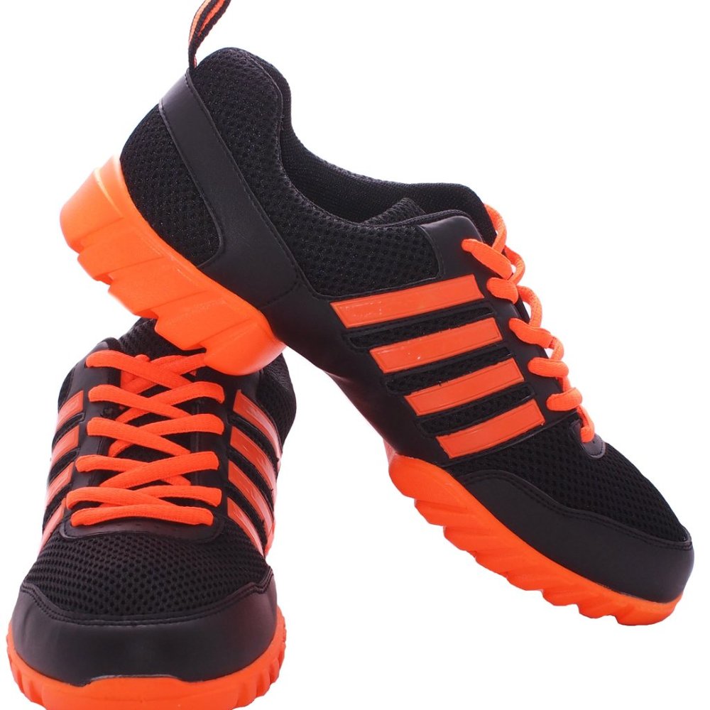 Lightweight Dance Sneakers Split Sole Orange Neon - image 3